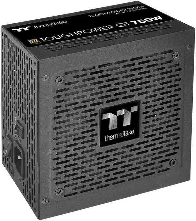 Alt view image 2 of 6 - Thermaltake Toughpower GT 750W ATX 3.1 Standard Power Supply 80 Plus Gold Efficiency Smart Zero Fan Native 300W PCIe 5.1 Connector PS-TPT-0750FNFAGU-3