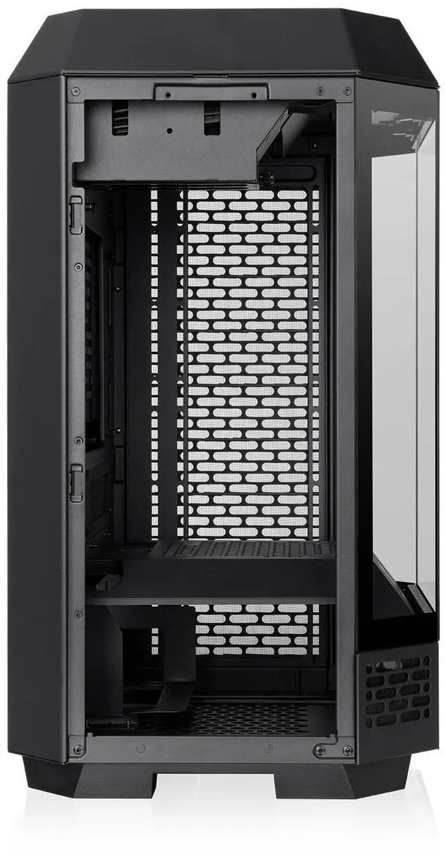 Alt view image 4 of 20 - Thermaltake Tower 250 Black Mini-ITX Mini Tower 2x120mm CT Fans Included 360mm Radiator Support 360mm GPU Clearance Dual Chamber CA-1Z9-00S1WN-00