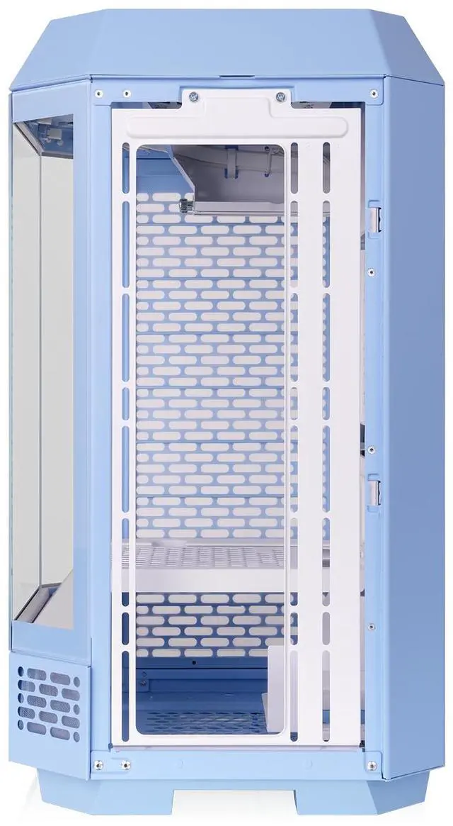 Alt view image 5 of 20 - Thermaltake Tower 250 Hydrangea Blue Mini-ITX Mini Tower 2x120mm CT Fans Included, 360mm Radiator Support 360mm GPU Clearance Dual Chamber CA-1Z9-00SFWN-00