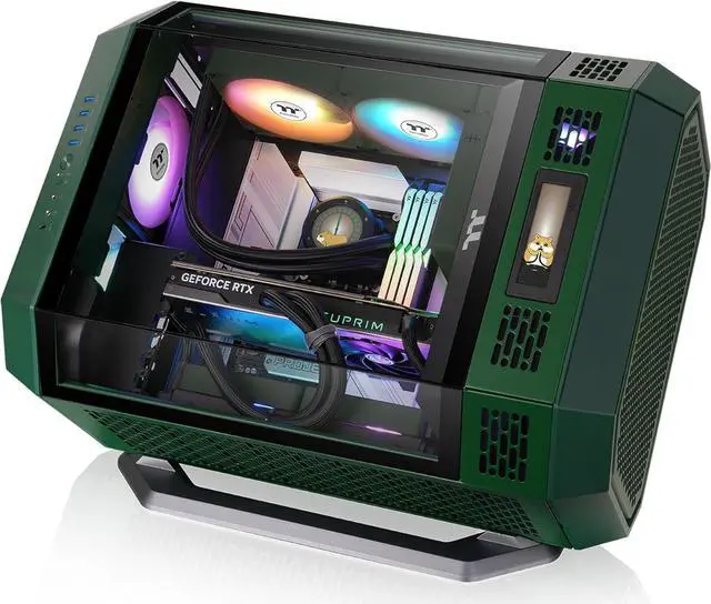 Alt view image 6 of 6 - Thermaltake Tower 600 Chassis Stand Kit; Racing Green; AC-076-ONDNAN-A1