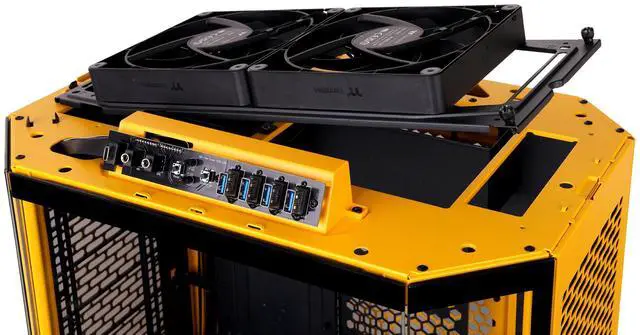 Alt view image 6 of 20 - Thermaltake The Tower 600 Bumblebee Mid Tower Chassis CA1Z100M4WN00
