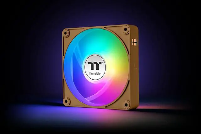 Alt view image 6 of 7 - Thermaltake CT120 EX ARGB Sync PC Cooling Fan 3 Pack, PWM 500~2000 RPM, 5V Motherboard Sync, 16.8 Million Colors 9 LEDs, MagForce 2.0 Connectors, Hydraulic Bearing, Gravel Sand, CL-F216-PL12GS-A