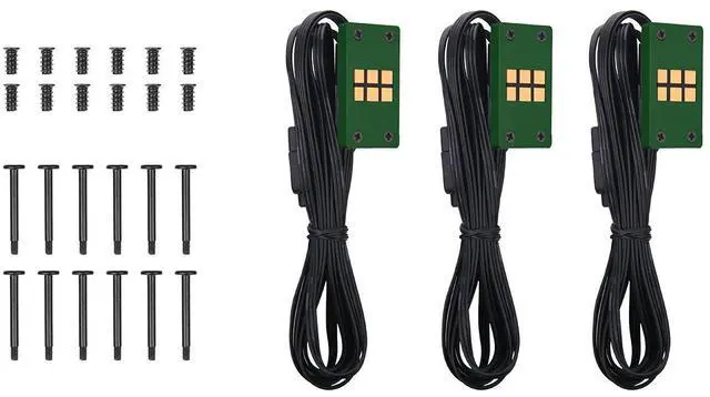 Alt view image 7 of 7 - Thermaltake CT120 EX ARGB Sync PC Cooling Fan 3 Pack, PWM 500~2000 RPM, 5V Motherboard Sync, 16.8 Million Colors 9 LEDs, MagForce 2.0 Connectors, Hydraulic Bearing, Racing Green, CL-F220-PL12RG-A