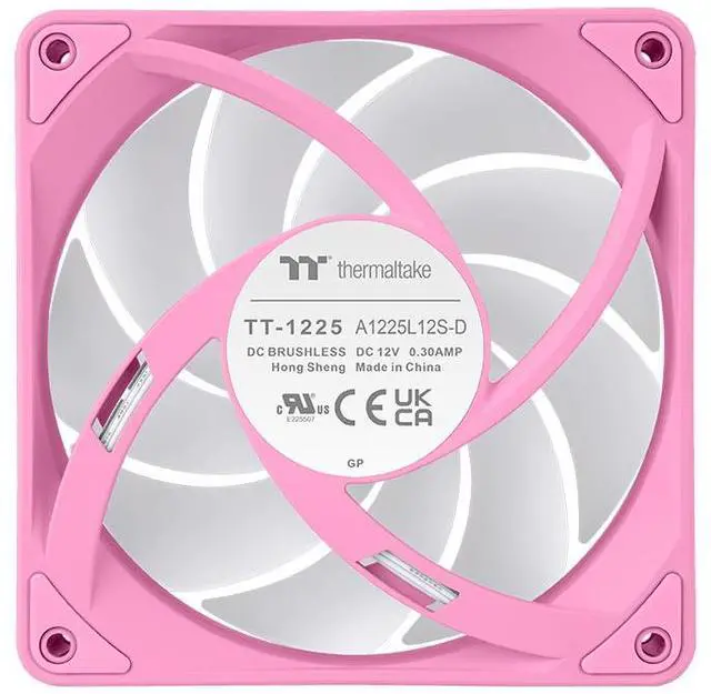 Alt view image 4 of 15 - Thermaltake CT140 EX ARGB Sync PC Cooling Fan 3 Pack, PWM 500~1800 RPM, 5V Motherboard Sync, 16.8 Million Colors 9 LEDs, MagForce 2.0 Connectors, Hydraulic Bearing, Bubble Pink, CL-F221-PL14PK-A