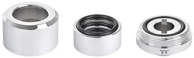 Alt view image 3 of 6 - Thermaltake Pacific F-Pro Hard Tube 16mm OD Compression Chrome G 1/4 Thread DIY LCS Fitting CL-W436-CU16SL-A