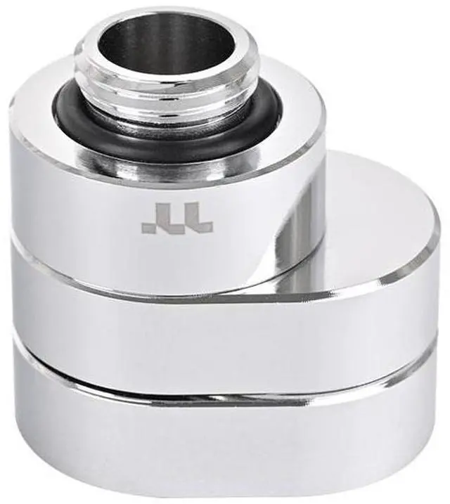 Alt view image 3 of 5 - Thermaltake Pacific F-Pro 360° Degree Rotary Offset Chrome G 1/4 Thread DIY LCS Fitting CL-W437-CU00SL-A