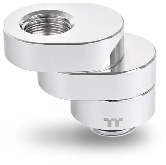Main image of Thermaltake Pacific F-Pro 360° Degree Rotary Offset Chrome G 1/4 Thread DIY LCS Fitting CL-W437-CU00SL-A