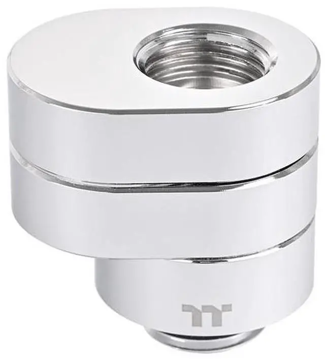 Alt view image 2 of 5 - Thermaltake Pacific F-Pro 360° Degree Rotary Offset Chrome G 1/4 Thread DIY LCS Fitting CL-W437-CU00SL-A