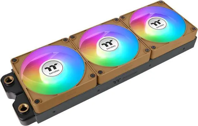 Alt view image 5 of 18 - Thermaltake CT140 EX Reverse ARGB Sync PC Cooling Fan 3 Pack, 500~1800 RPM, 5V Mobo Sync, 16.8 Million Colors 9 LEDs, MagForce 2.0 Connectors, Hydraulic Bearing, Gravel Sand, CL-F228-PL14GS-A