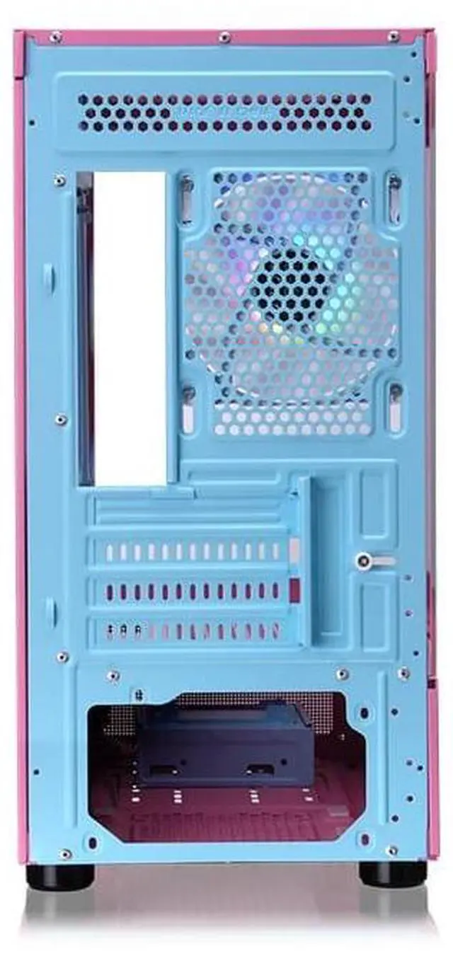 Alt view image 6 of 20 - Thermaltake View 170 TG ARGB m-ATX Chassis; 3x120mm ARGB Lite Fans Included; 280mm Radiator Support; 340mm GPU Clearance; 160mm Air Cooler Max Height; Bubble Pink; CA-1Z4-00MAWN-01