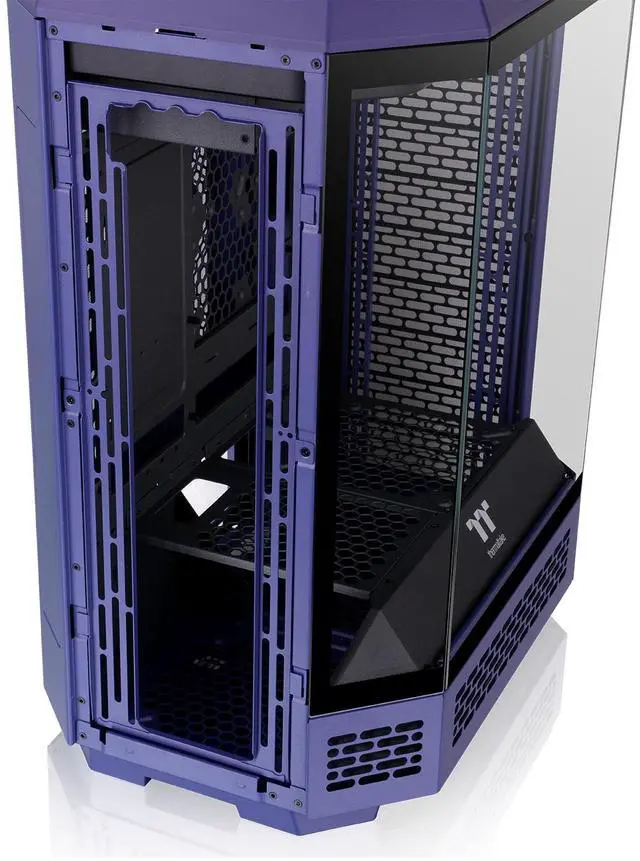 Alt view image 7 of 8 - Thermaltake Tower 600 Mid Tower; 2x140mm CT Fans Included; 420mm Radiator Support; 400mm GPU Clearance; Hidden Connector Support; Rotatable PCIe Slots; Future Dusk; CA-1Z1-00MNWN-00
