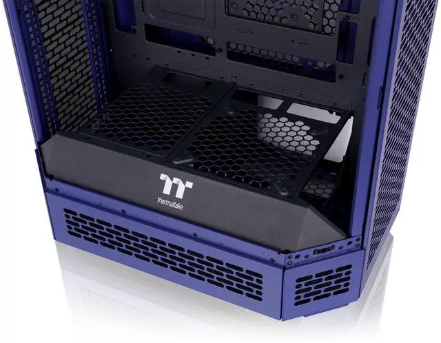 Alt view image 6 of 8 - Thermaltake Tower 600 Mid Tower; 2x140mm CT Fans Included; 420mm Radiator Support; 400mm GPU Clearance; Hidden Connector Support; Rotatable PCIe Slots; Future Dusk; CA-1Z1-00MNWN-00