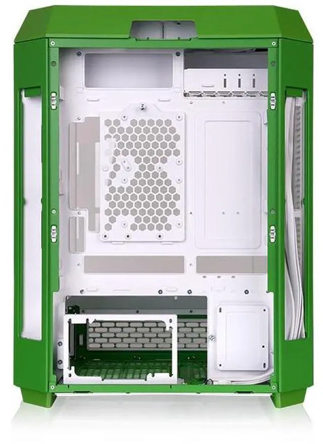 Alt view image 4 of 14 - Thermaltake Tower 600 Mid Tower; 2x140mm CT Fans Included; 420mm Radiator Support; 400mm GPU Clearance; Hidden Connector Support; Rotatable PCIe Slots; Light-Year Green; CA-1Z1-00MOWN-00