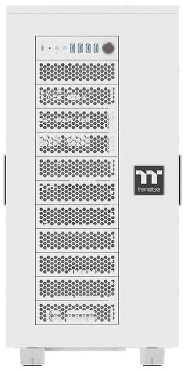 Alt view image 4 of 6 - Thermaltake AX700 Snow Super Tower; SSI-CEB/SSI-EEB/XL-ATX/E-ATX; 560mm Radiator Support; 360mm-630mm GPU Clearance; Support for up to 18x 3.5 or 2.5"; Supports 2X 5.25; CA-11B-00F6NN-00