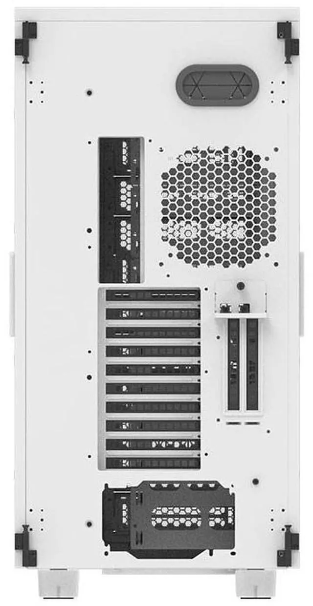 Alt view image 6 of 6 - Thermaltake AX700 Snow Super Tower; SSI-CEB/SSI-EEB/XL-ATX/E-ATX; 560mm Radiator Support; 360mm-630mm GPU Clearance; Support for up to 18x 3.5 or 2.5"; Supports 2X 5.25; CA-11B-00F6NN-00
