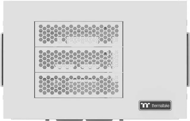 Alt view image 3 of 6 - Thermaltake AX100 Snow Pedestal; for use with AX700 Chassis; 560mm Radiator Support; Mounting for up to x8 120mm or 140mm Fans; Support for up to 8X 3.5 or 2.5" Drives; CA-11C-00D6NN-00