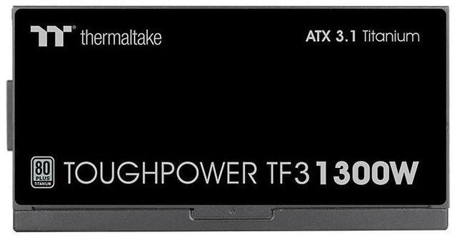 Alt view image 4 of 7 - Thermaltake Toughpower TF3 1300W; 2X Native PCIe 5.1 12V-2x6; Dual-Color H++ Connectors; Etched Flat Cables; Multi/Single Rail OCM Toggle; 100% Japanese Capacitors; 80+ Titanium; PS-TPD-1300FNFATU-1