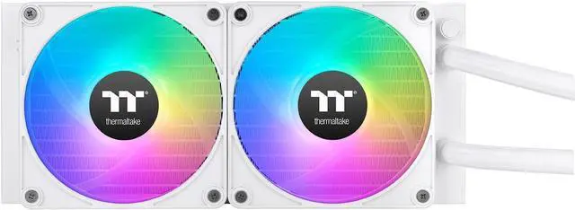 Alt view image 2 of 6 - Thermaltake TH240 V2 Ultra EX ARGB AIO Cooler/Snow/Water Block 2.1" LCD/Fan 120 * 2/Magnetic Quick Connection/MB ARGB Sync Control/LCD Software Control/CL-W425-PL12SW-A