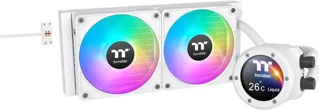 Main image of Thermaltake TH240 V2 Ultra EX ARGB AIO Cooler/Snow/Water Block 2.1" LCD/Fan 120 * 2/Magnetic Quick Connection/MB ARGB Sync Control/LCD Software Control/CL-W425-PL12SW-A