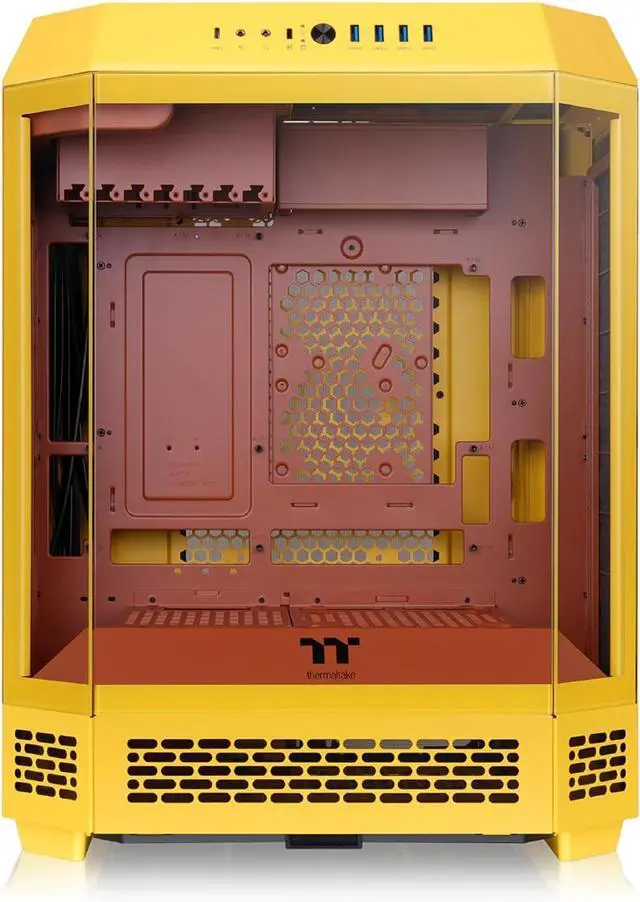 Alt view image 2 of 6 - Thermaltake Tower 600 Mid Tower; 2x140mm CT Fans Included; 420mm Radiator Support; 400mm GPU Clearance; Hidden Connector Support; Rotatable PCIe Slots; Butter Caramel; CA-1Z1-00MMWN-00