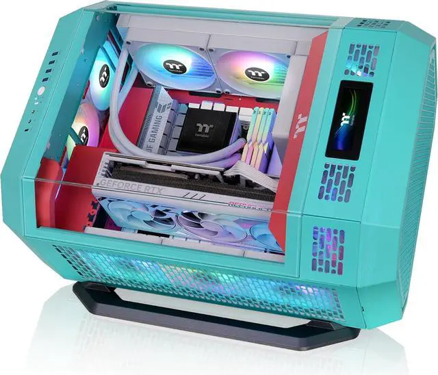 Alt view image 2 of 6 - Thermaltake Tower 600 Chassis Stand Kit; Mint Strawberry; AC-076-ONPNAN-A1