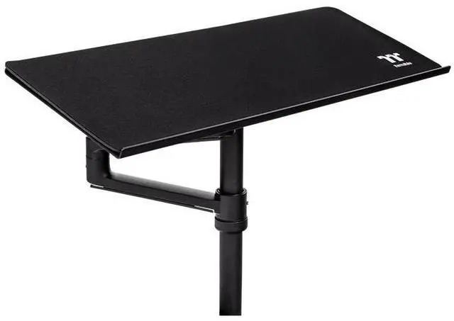 Alt view image 3 of 6 - Thermaltake Keyboard & Mouse Tray; 3 Axis Horizontal Rotation; Adjustable Tilt and Height, Tilt, and Angle; Cup Holder; Mouse Pad Included; GR500 & GF500 Compatible; Black; GSC-ACC-KBASBB-01