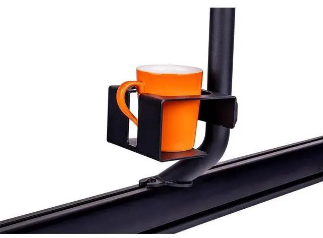 Alt view image 5 of 6 - Thermaltake Keyboard & Mouse Tray; 3 Axis Horizontal Rotation; Adjustable Tilt and Height, Tilt, and Angle; Cup Holder; Mouse Pad Included; GR500 & GF500 Compatible; Black; GSC-ACC-KBASBB-01