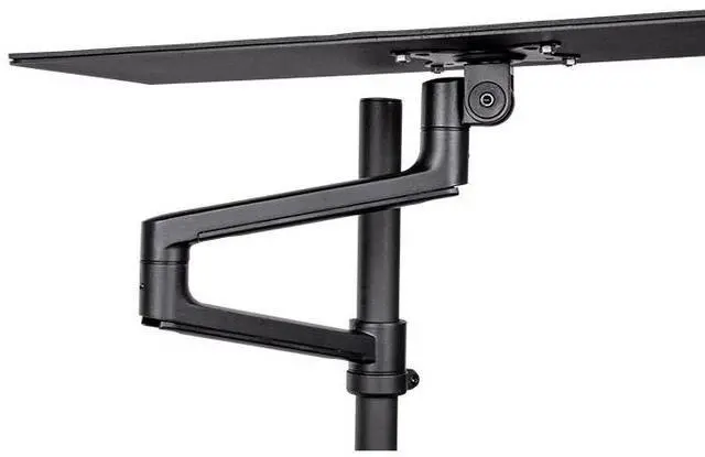 Alt view image 4 of 6 - Thermaltake Keyboard & Mouse Tray; 3 Axis Horizontal Rotation; Adjustable Tilt and Height, Tilt, and Angle; Cup Holder; Mouse Pad Included; GR500 & GF500 Compatible; Black; GSC-ACC-KBASBB-01