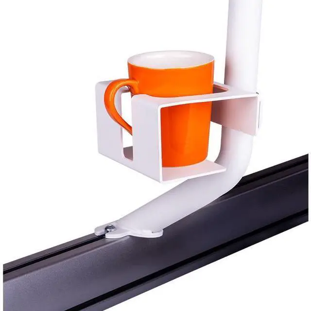 Alt view image 5 of 6 - Thermaltake Keyboard & Mouse Tray; 3 Axis Horizontal Rotation; Adjustable Tilt and Height, Tilt, and Angle; Cup Holder; Mouse Pad Included; GR500 & GF500 Compatible; Snow; GSC-ACC-KBASWH-01