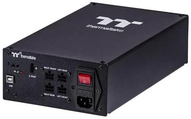 Alt view image 3 of 6 - Thermaltake GM5 3DOF Motion System; 4 Corner Actuator Set; 1000Hz Control Frequency; 100mm Stroke; 250mm/s Velocity; USB/Ethernet; Compatible with GR500&GF500; Black; GSC-GM5-MSASBB-11