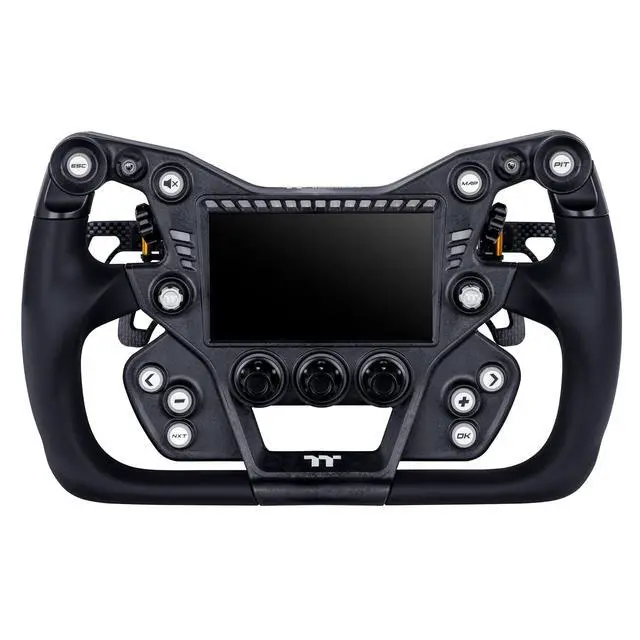 Alt view image 3 of 6 - Thermaltake XRW-G1 GT Steering Wheel for TT Racing Ecosystem; Black; GSW-XRW-FDCRBB-01