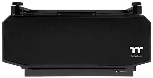 Alt view image 5 of 6 - Thermaltake Freestanding PC Gearstand; black; High-strength iron construction; dual tier layout; textered bottom shelf for PC systems; position adjusting top shelf;mobile cart design;GRA-TTG-PSLXBB-01