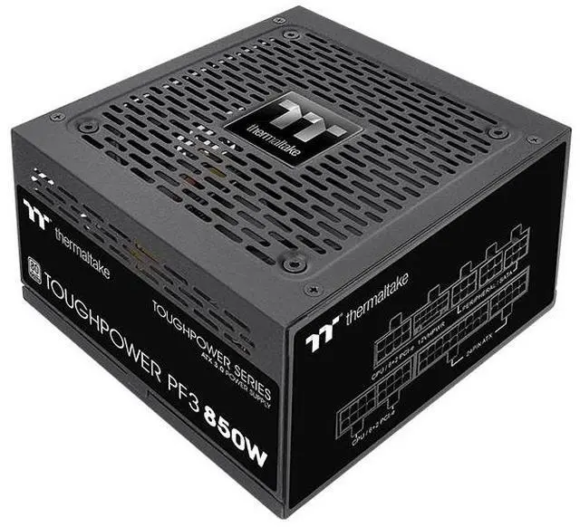 Main image of Thermaltake Toughpower PF3 ATX 3.0 850W 80+ Platinum Full Modular SLI/Crossfire Ready Power Supply; PCIe 5.0 12VHPWR Connector Included; 10 Year Warranty; PS-TPD-0850FNFAPU-3