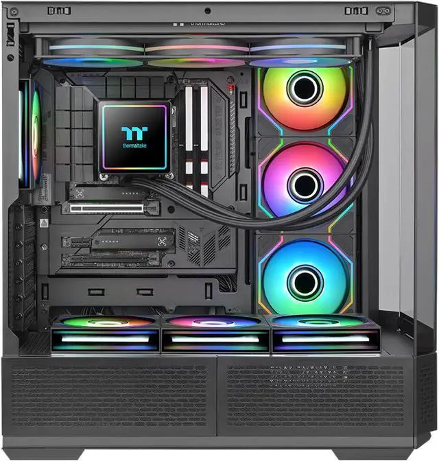 Alt view image 7 of 12 - Thermaltake Black SWAFAN 120 EX Infinity ARGB Infinity Mirror Hub and Frame PC Cooling Fan Single Pack CL-F264-PL12SW-A