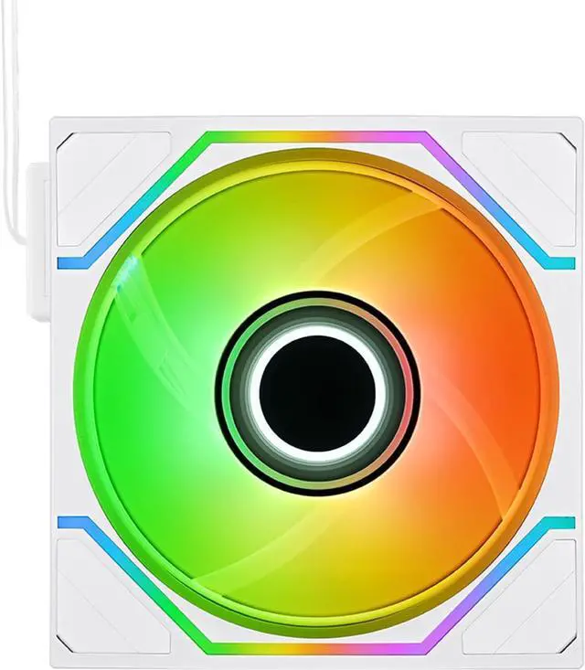 Alt view image 2 of 12 - Thermaltake SWAFAN 120 EX Infinity ARGB White Infinity Mirror Hub and Frame PC Cooling Fan CL-F265-PL12SW-A