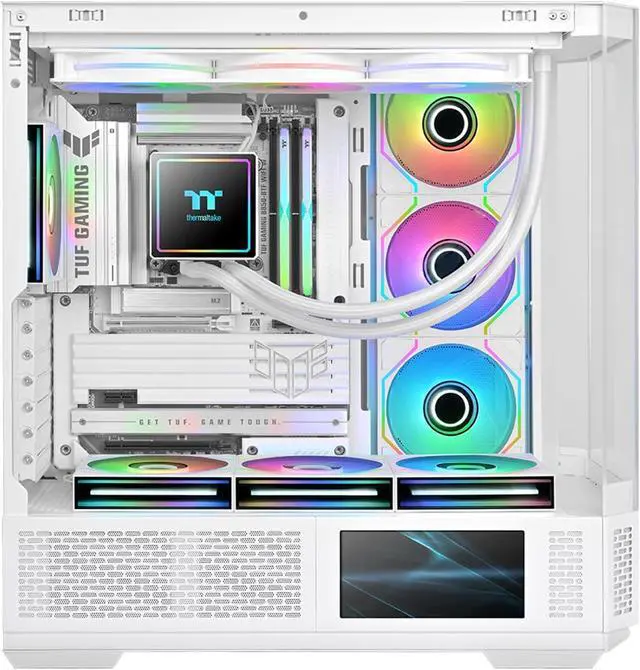 Alt view image 7 of 7 - Thermaltake SWAFAN 140 EX Infinity ARGB Sync; Infinity Mirror Hub; Infinity Mirror Frame;; PWM 500~1800 RPM; MagForce 2.0; Swappable Blades; 5V 3-Pin Motherboard Sync; 3-Pack; White; CL-F255-PL14SW-A