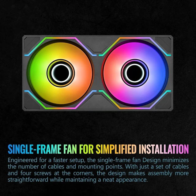 Alt view image 5 of 6 - Thermaltake SWAFAN Unify 240 ARGB Sync Black CL-F248-PL12SW-A