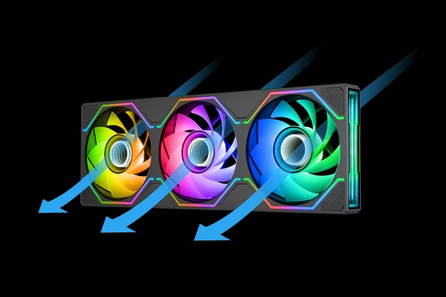 Alt view image 7 of 7 - Thermaltake SWAFAN UNIFY 360 ARGB Sync Black CL-F249-PL12SW-A