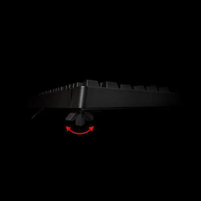 Alt view image 4 of 7 - Thermaltake Tt eSPORTS MEKA Pro Mechanical Gaming Keyboard with Cherry MX Blue Switches; Full Red LED Backlit