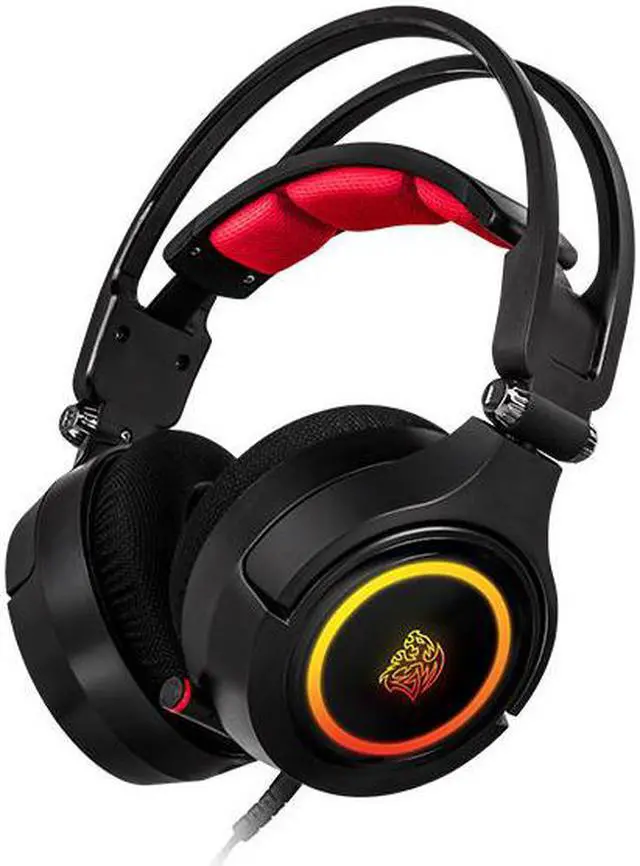 Alt view image 2 of 7 - Tt eSPORTS CRONOS Riing RGB 7.1 Premium Virtual Surround Sound Gaming Headset HT-CRA-DIECBK-20