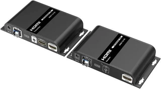 Alt view image 2 of 8 - Up to 40Km, 1080P@60Hz HDMI Extender with Loop-out over Single-mode Optical Fiber SFP-GE-BIDI-40KM-T1550/R1310-LC SFP SMF Support IR Remote LKV378A-V4.0