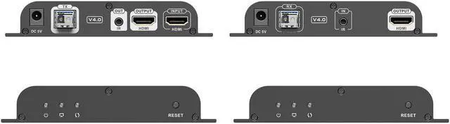 Alt view image 4 of 8 - Up to 40Km, 1080P@60Hz HDMI Extender with Loop-out over Single-mode Optical Fiber SFP-GE-BIDI-40KM-T1550/R1310-LC SFP SMF Support IR Remote LKV378A-V4.0