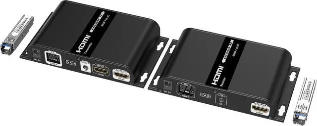 Alt view image 7 of 8 - Up to 40Km, 1080P@60Hz HDMI Extender with Loop-out over Single-mode Optical Fiber SFP-GE-BIDI-40KM-T1550/R1310-LC SFP SMF Support IR Remote LKV378A-V4.0