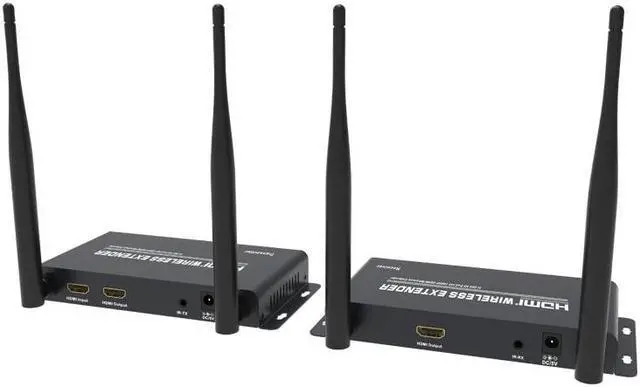 Alt view image 7 of 8 - (1 SENDER and 3 RECEIVERS kit) Up to 656Ft Wireless 1080P 60Hz Video Extender with Local Pass-through HDMI Loop-out Transmitter Receiver kit 200m with IR remote