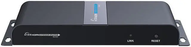 Alt view image 4 of 7 - Up to 40m, LKV714Pro 1x4 HDMI Splitter Extender Device 1080P@60HZ Over CAT6/6A/7/8 Enternet Cable, Transmission up to 131ft with Loop-Out Local Display,Support IR Remote Control,EDID Function