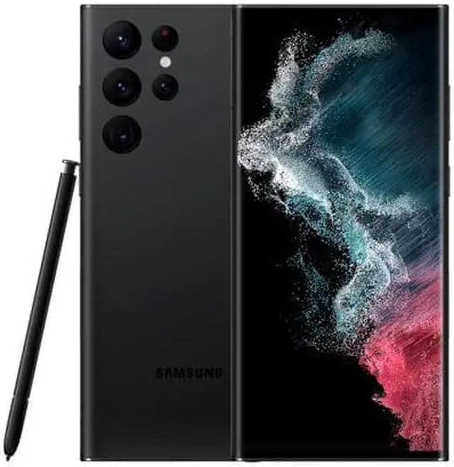 Alt view image 7 of 8 - Samsung S22 Ultra Phantom Black 128GB SM-S908U1