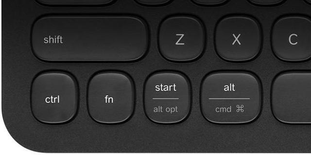 Alt view image 6 of 10 - Logitech K480 Bluetooth Multi-Device Mini Wireless Desk Keyboard for Computer,Tablet and Smartphone-Black/White