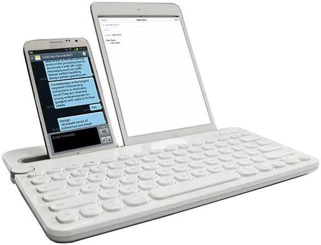 Alt view image 3 of 10 - Logitech K480 Bluetooth Multi-Device Mini Wireless Desk Keyboard for Computer,Tablet and Smartphone-Black/White