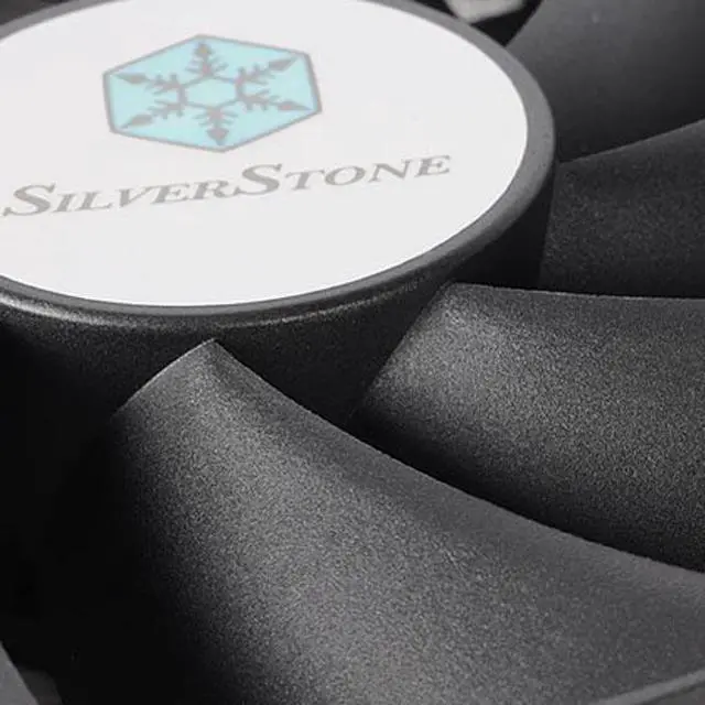 Alt view image 3 of 7 - Silverstone FN121-P 120mm Case 9 Blade 3 Pin 1200RPM Fixed Speed Airflow Cooling Fan-Black