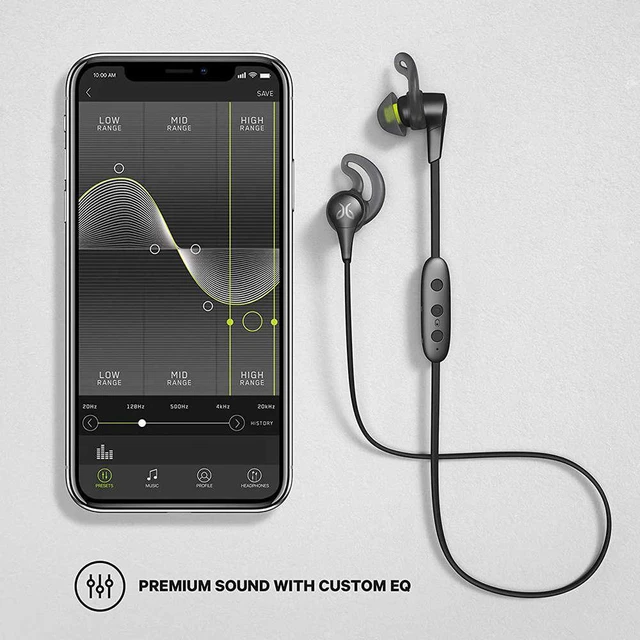 Alt view image 3 of 7 - Logitech Jaybird X4 Wireless Bluetooth Sport Headphones play time 8 hours - Black Metallic